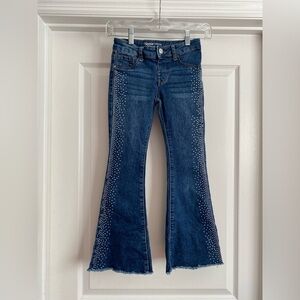 HIPPIE GIRL Studded Flare Jeans Size 7